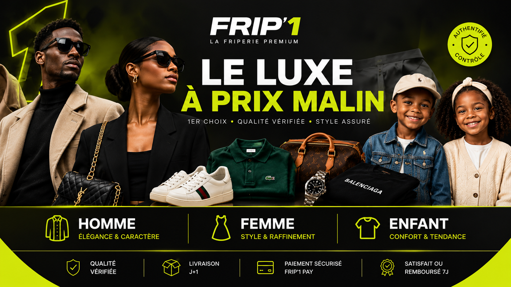 Notre sélection FRIP'1 — portant de vêtements de premier choix