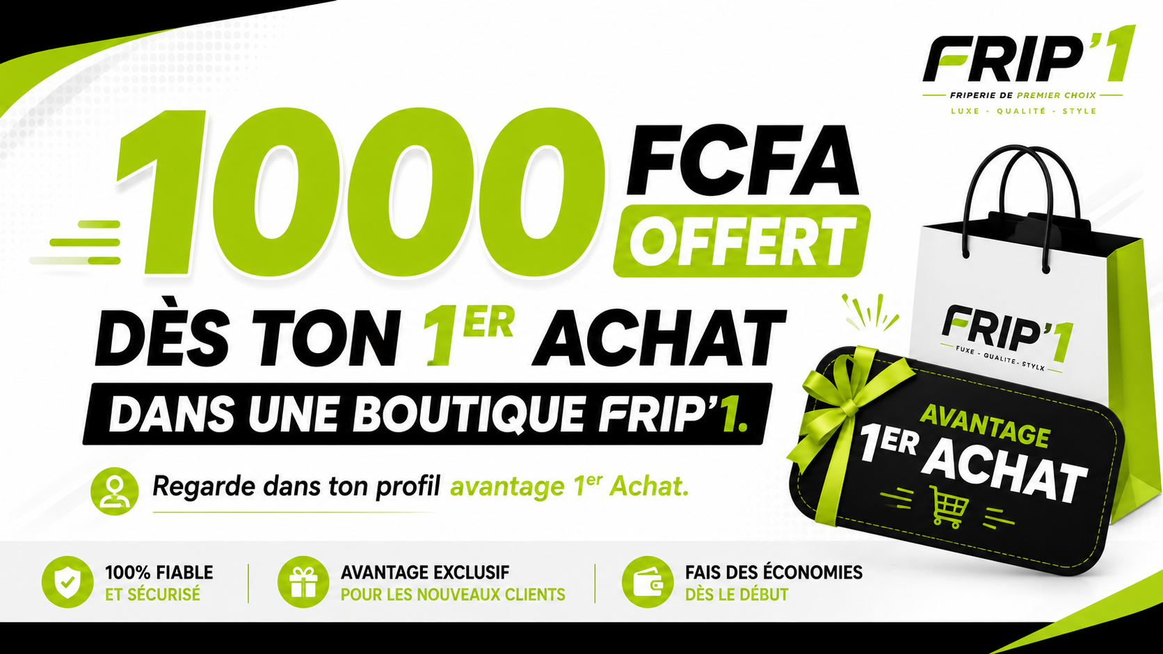 1000 FCFA offert